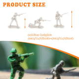 Maxbell 50x 1:35 Scale Soldier Models for Dollhouse Decor Miniature Scene Sand Table White