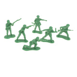 Maxbell 50x 1:35 Scale Soldier Models for Dollhouse Decor Miniature Scene Sand Table Green