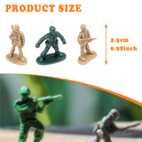 Maxbell 100 Pieces 1:72 Scale Soldier Models Art for Sand Table Dollhouse Decoration