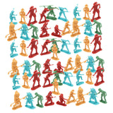 Maxbell 50x 1/35 Scale Soldier Models Kids Adults for Game Miniature Scene Play Area