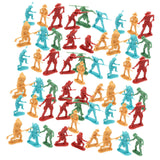 Maxbell 50x 1/35 Scale Soldier Models Kids Adults for Game Miniature Scene Play Area