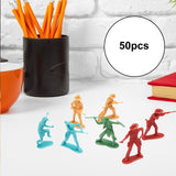 Maxbell 50x 1/35 Scale Soldier Models Kids Adults for Game Miniature Scene Play Area