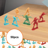 Maxbell 50x 1/35 Scale Soldier Models Kids Adults for Game Miniature Scene Play Area