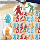 Maxbell 50x 1/35 Scale Soldier Models Kids Adults for Game Miniature Scene Play Area