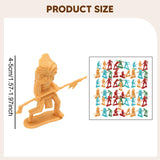 Maxbell 50x 1/35 Scale Soldier Models Kids Adults for Game Miniature Scene Play Area