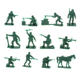 Maxbell 44Pcs 1/35 Scale Soldier Models Art for Dollhouse Decoration Hobby Play Area