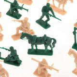 Maxbell 44Pcs 1/35 Scale Soldier Models Art for Dollhouse Decoration Hobby Play Area