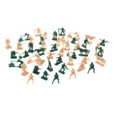Maxbell 44Pcs 1/35 Scale Soldier Models Art for Dollhouse Decoration Hobby Play Area