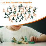 Maxbell 44Pcs 1/35 Scale Soldier Models Art for Dollhouse Decoration Hobby Play Area
