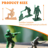 Maxbell 44Pcs 1/35 Scale Soldier Models Art for Dollhouse Decoration Hobby Play Area