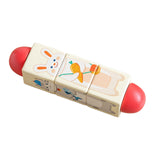 Maxbell Wooden Twist Toy Educational Wood Rotating Game for 18M+ Children