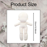 Maxbell Plush Doll Body No Attribute Mannequin for Dress up Humanoid Fat body