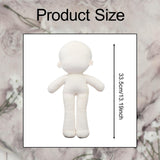 Maxbell Plush Doll Body No Attribute Mannequin for Dress up Humanoid Normal body