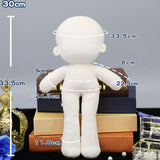 Maxbell Plush Doll Body No Attribute Mannequin for Dress up Humanoid Normal body