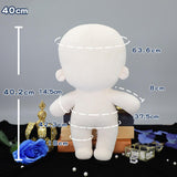Maxbell Plush Doll Blank Body Collection Creative Wearable Clothing Plushies Toy DIY
