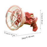 Maxbell Bubble Machine for Kids Fan Romantic Handheld for Party Favors Birthday Gift Red