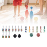 Maxbell Kids Toy Bowling Set Lightweight Educational for 5-12 Years Old Infants Kids White