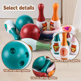 Maxbell Kids Toy Bowling Set Lightweight Educational for 5-12 Years Old Infants Kids White