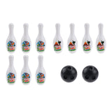 Maxbell Kids Toy Bowling Set Lightweight Educational for 5-12 Years Old Infants Kids White