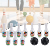 Maxbell Kids Toy Bowling Set Lightweight Educational for 5-12 Years Old Infants Kids White