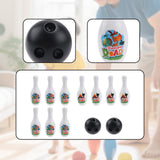 Maxbell Kids Toy Bowling Set Lightweight Educational for 5-12 Years Old Infants Kids White