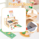 Maxbell Wooden Pizza Toy Pretend Play Toys for Gatherings Parent Child Games Festive