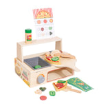 Maxbell Wooden Pizza Toy Pretend Play Toys for Gatherings Parent Child Games Festive