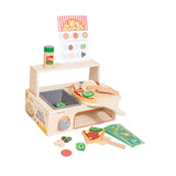 Maxbell Wooden Pizza Toy Pretend Play Toys for Gatherings Parent Child Games Festive