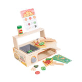 Maxbell Wooden Pizza Toy Pretend Play Toys for Gatherings Parent Child Games Festive