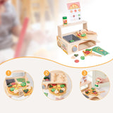 Maxbell Wooden Pizza Toy Pretend Play Toys for Gatherings Parent Child Games Festive