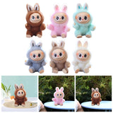 Maxbell Plush Doll Keychain Stuffed Doll Doll Pendant for Handbag Bag Decor dark coffee