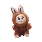 Maxbell Plush Doll Keychain Stuffed Doll Doll Pendant for Handbag Bag Decor dark coffee