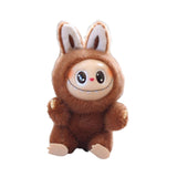 Maxbell Plush Doll Keychain Stuffed Doll Doll Pendant for Handbag Bag Decor dark coffee