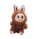 Maxbell Plush Doll Keychain Stuffed Doll Doll Pendant for Handbag Bag Decor dark coffee