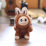 Maxbell Plush Doll Keychain Stuffed Doll Doll Pendant for Handbag Bag Decor dark coffee