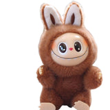 Maxbell Plush Doll Keychain Stuffed Doll Doll Pendant for Handbag Bag Decor dark coffee