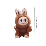Maxbell Plush Doll Keychain Stuffed Doll Doll Pendant for Handbag Bag Decor dark coffee