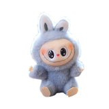 Maxbell Plush Doll Keychain Stuffed Doll Doll Pendant for Handbag Bag Decor gray