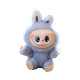 Maxbell Plush Doll Keychain Stuffed Doll Doll Pendant for Handbag Bag Decor gray