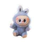 Maxbell Plush Doll Keychain Stuffed Doll Doll Pendant for Handbag Bag Decor gray