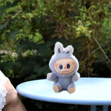 Maxbell Plush Doll Keychain Stuffed Doll Doll Pendant for Handbag Bag Decor gray