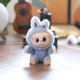 Maxbell Plush Doll Keychain Stuffed Doll Doll Pendant for Handbag Bag Decor gray