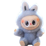 Maxbell Plush Doll Keychain Stuffed Doll Doll Pendant for Handbag Bag Decor gray