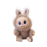 Maxbell Plush Doll Keychain Stuffed Doll Doll Pendant for Handbag Bag Decor light coffee