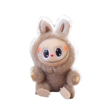 Maxbell Plush Doll Keychain Stuffed Doll Doll Pendant for Handbag Bag Decor light coffee