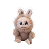 Maxbell Plush Doll Keychain Stuffed Doll Doll Pendant for Handbag Bag Decor light coffee
