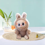 Maxbell Plush Doll Keychain Stuffed Doll Doll Pendant for Handbag Bag Decor light coffee