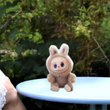 Maxbell Plush Doll Keychain Stuffed Doll Doll Pendant for Handbag Bag Decor light coffee