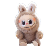 Maxbell Plush Doll Keychain Stuffed Doll Doll Pendant for Handbag Bag Decor light coffee