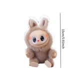 Maxbell Plush Doll Keychain Stuffed Doll Doll Pendant for Handbag Bag Decor light coffee